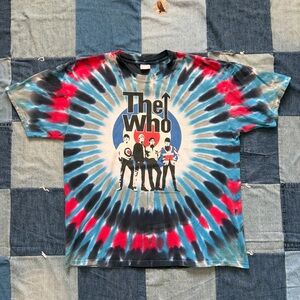 vintage the who band tie dye t-shirt size XL